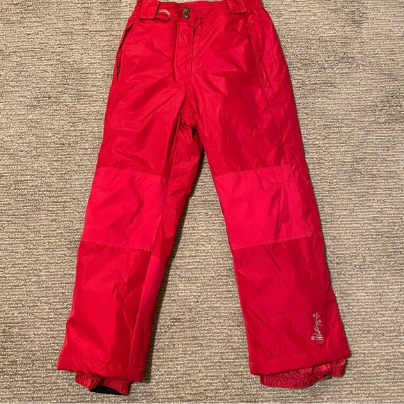 32 Degrees Youth Red Pockets Weatherproof Ski Snow Pants Size 10/12 - Picture 1 of 4